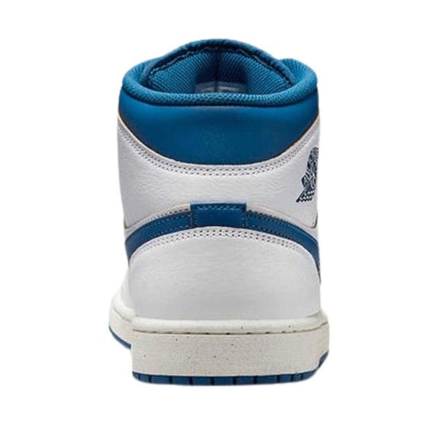 Nike Nike Men's Air Jordan 1 Leather Mid Cut Trainers in White - 2