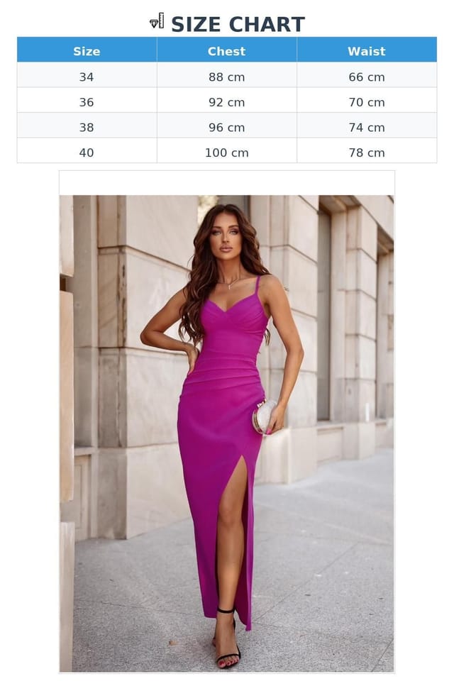 Love Lace Love Lace Women's Long Fitted Dress Thin Straps Slit Hidden Zip in Pink - 3