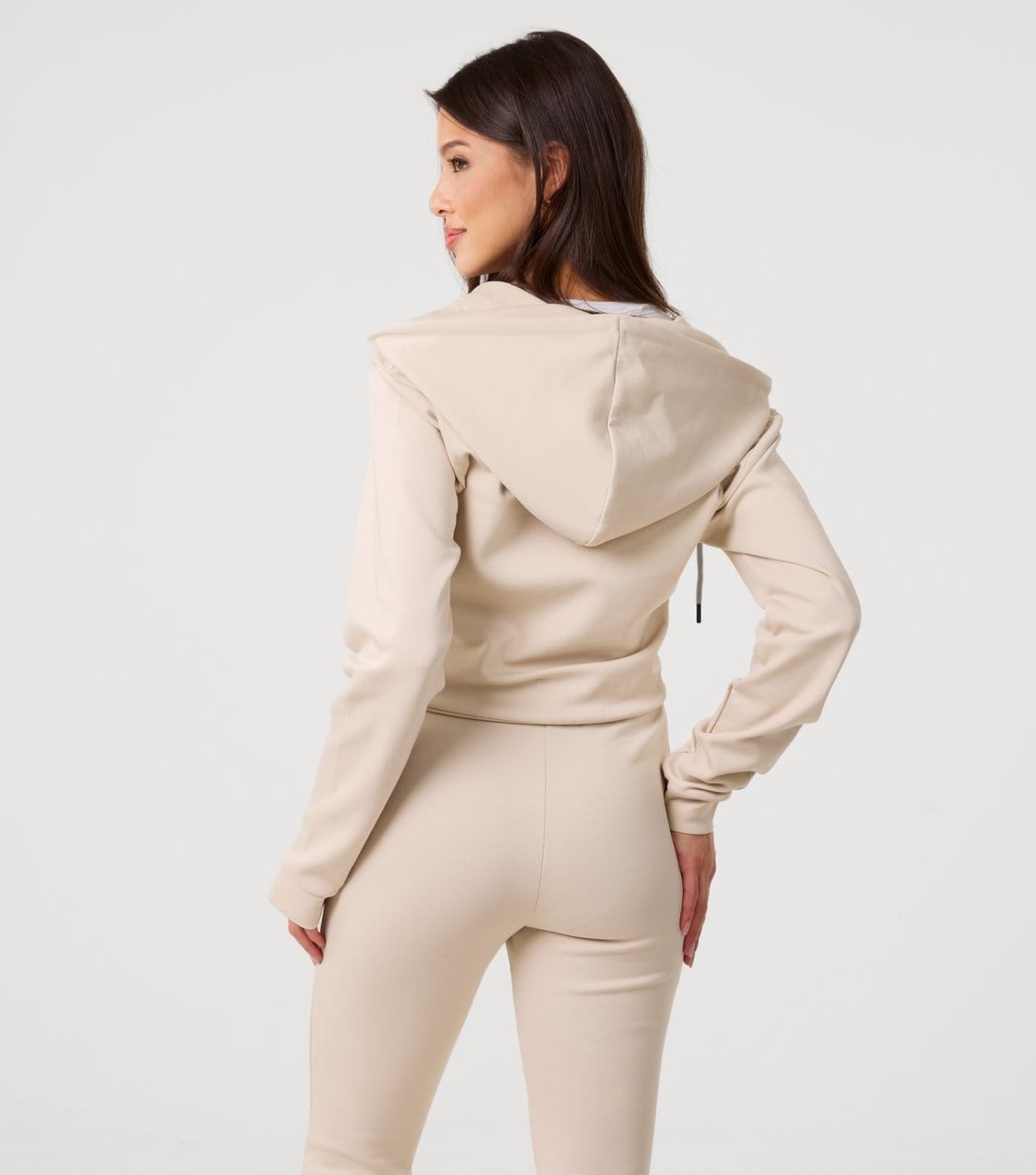 Pink Vanilla Women's Stone Cropped Zip Up Hoodie Pink Vanilla New Look - 4