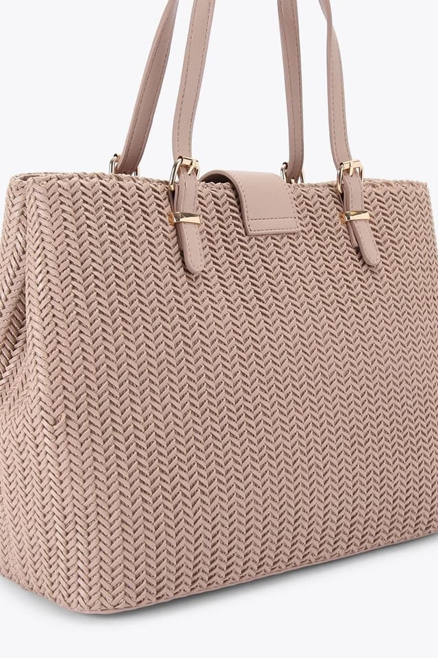 Carvela Carvela Women's 'Maria Midi Weave' Bag in Taupe - 3