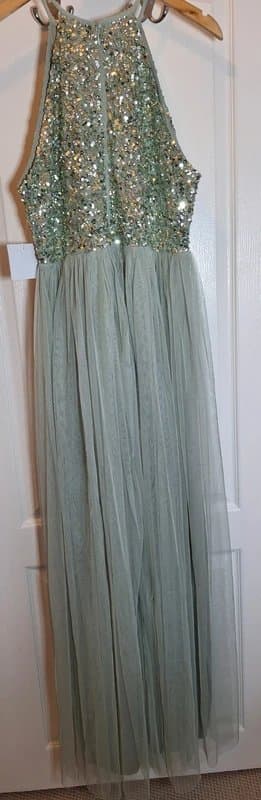 Maya Long Halter Neck Evening Dress - Size 14 BNWT