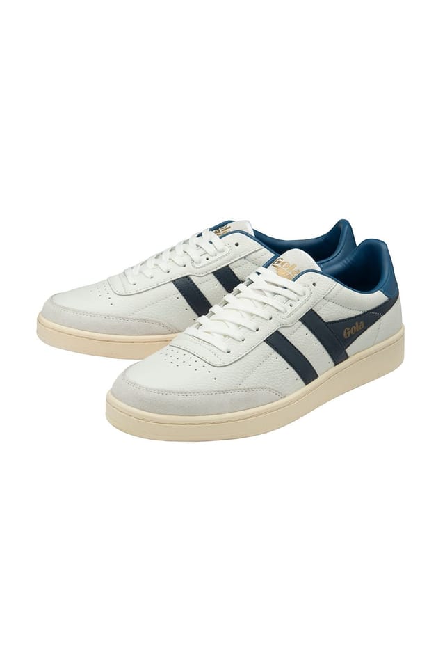 Gola Classics Gola Classics Men's 'Contact Leather' Lace-Up Trainers in White - 3