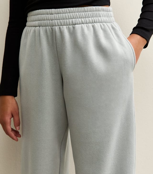 New Look Girls' Light Grey Oversized Cuff Joggers New Look - 2
