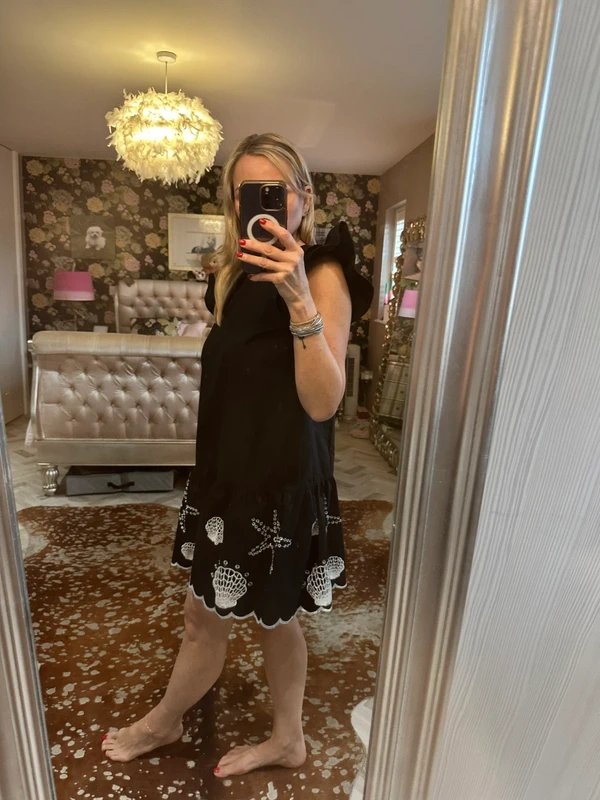 Never Fully Dressed Cute Never Fully Dressed cotton dress with embroidery size 14 - 1