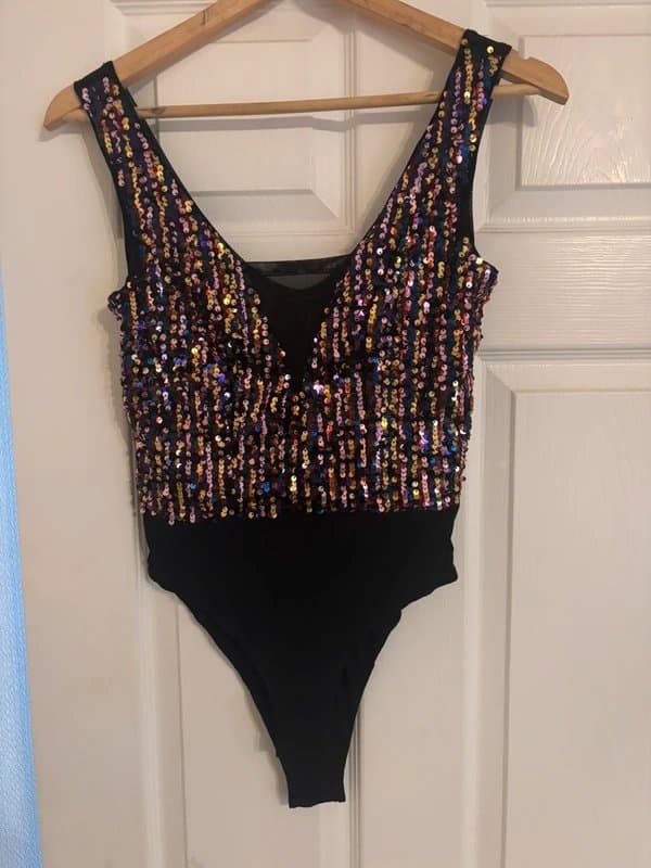 New Look Sequin bodysuit