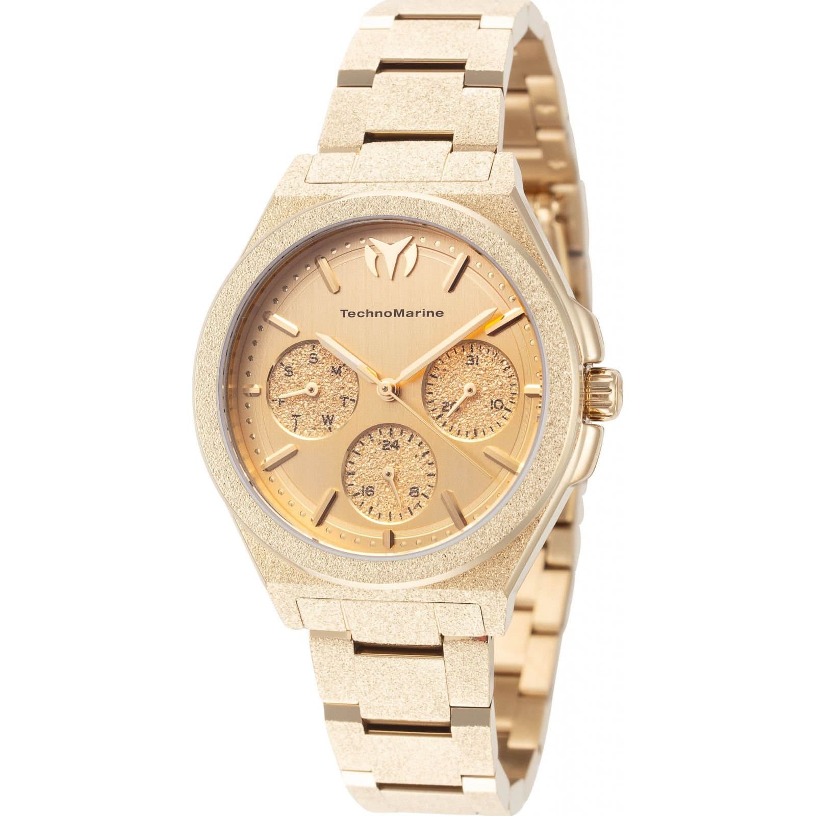 TechnoMarine TechnoMarine Women's TM-318149 Ocean 34mm Quartz Watch in Gold