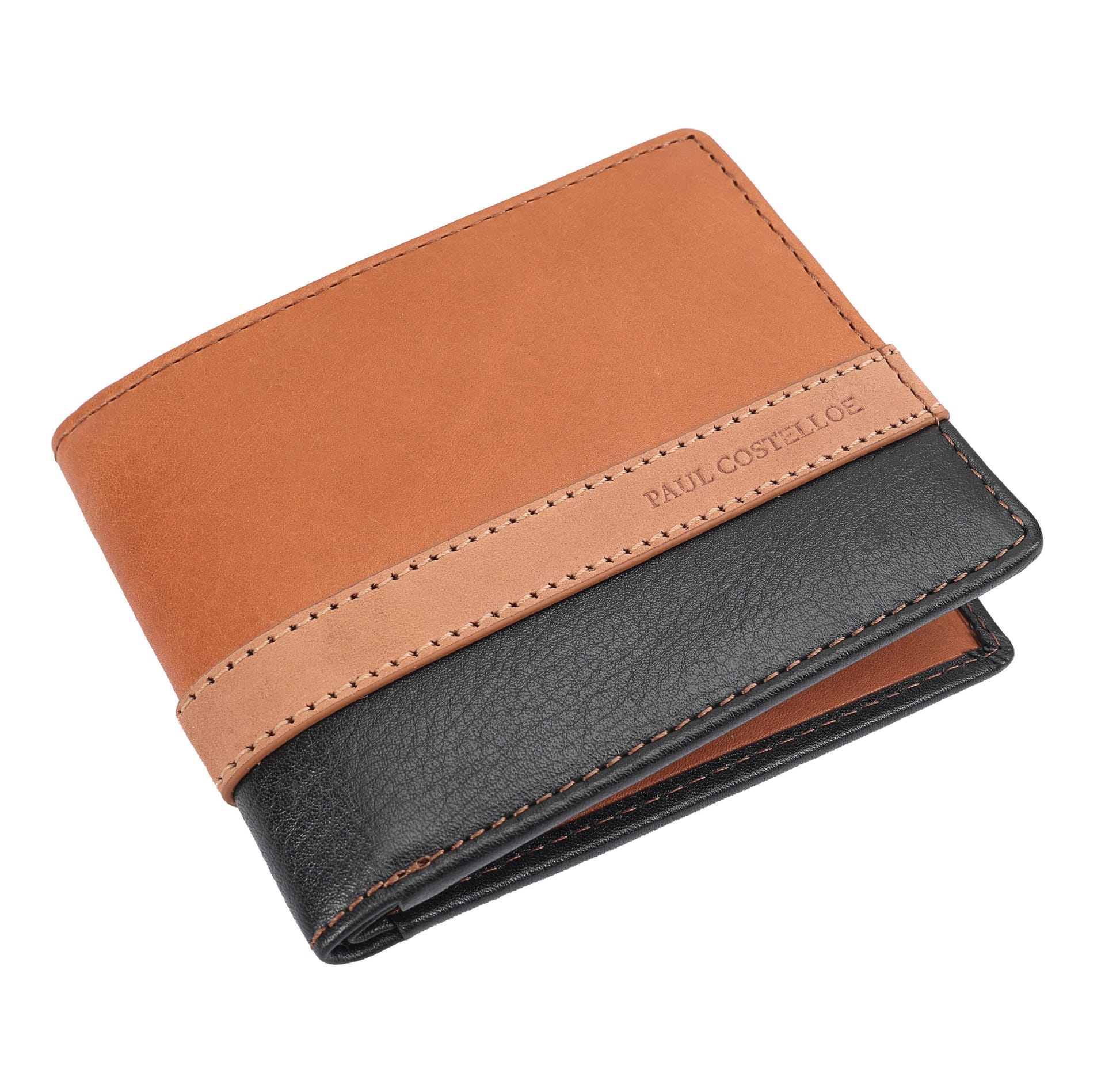 Paul Costelloe Paul Costelloe Men's Jerry Leather Wallet in Brown - 4