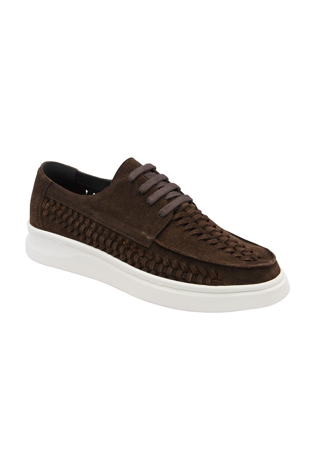 Frank Wright Frank Wright Men's Suede 'Wise' Shoes in Dark Brown