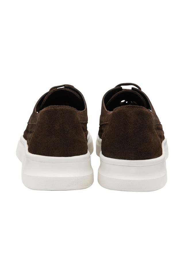 Frank Wright Frank Wright Men's Suede 'Wise' Shoes in Dark Brown - 3