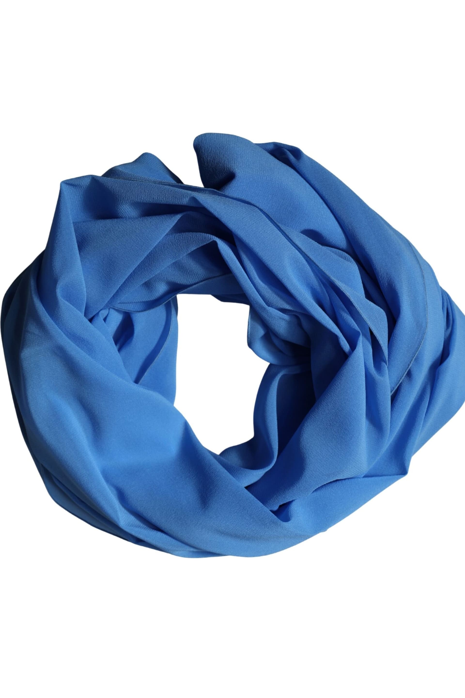 Dolce & Gabbana Dolce & Gabbana Light Blue Silk Neck Wrap Scarf