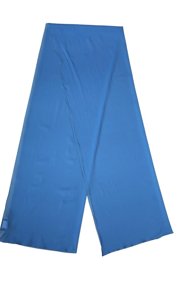 Dolce & Gabbana Dolce & Gabbana Women's Silk Neck Wrap Shawl Stole Scarf in Light Blue - 2