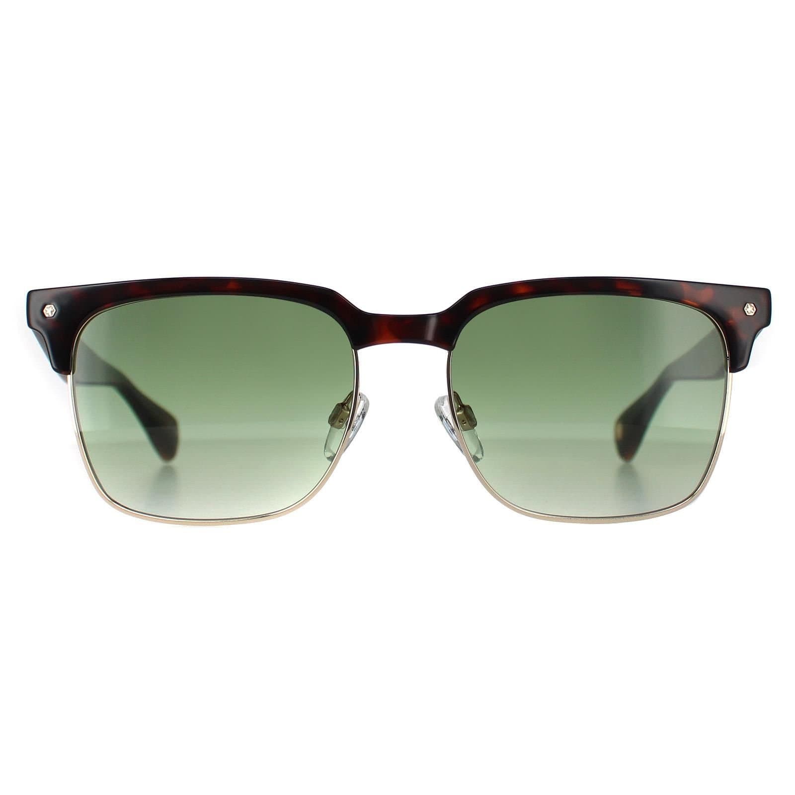 Ted Baker Ted Baker Men's Semi Rimless Dark Demi Green Gradient TB1681 Floyd in Brown