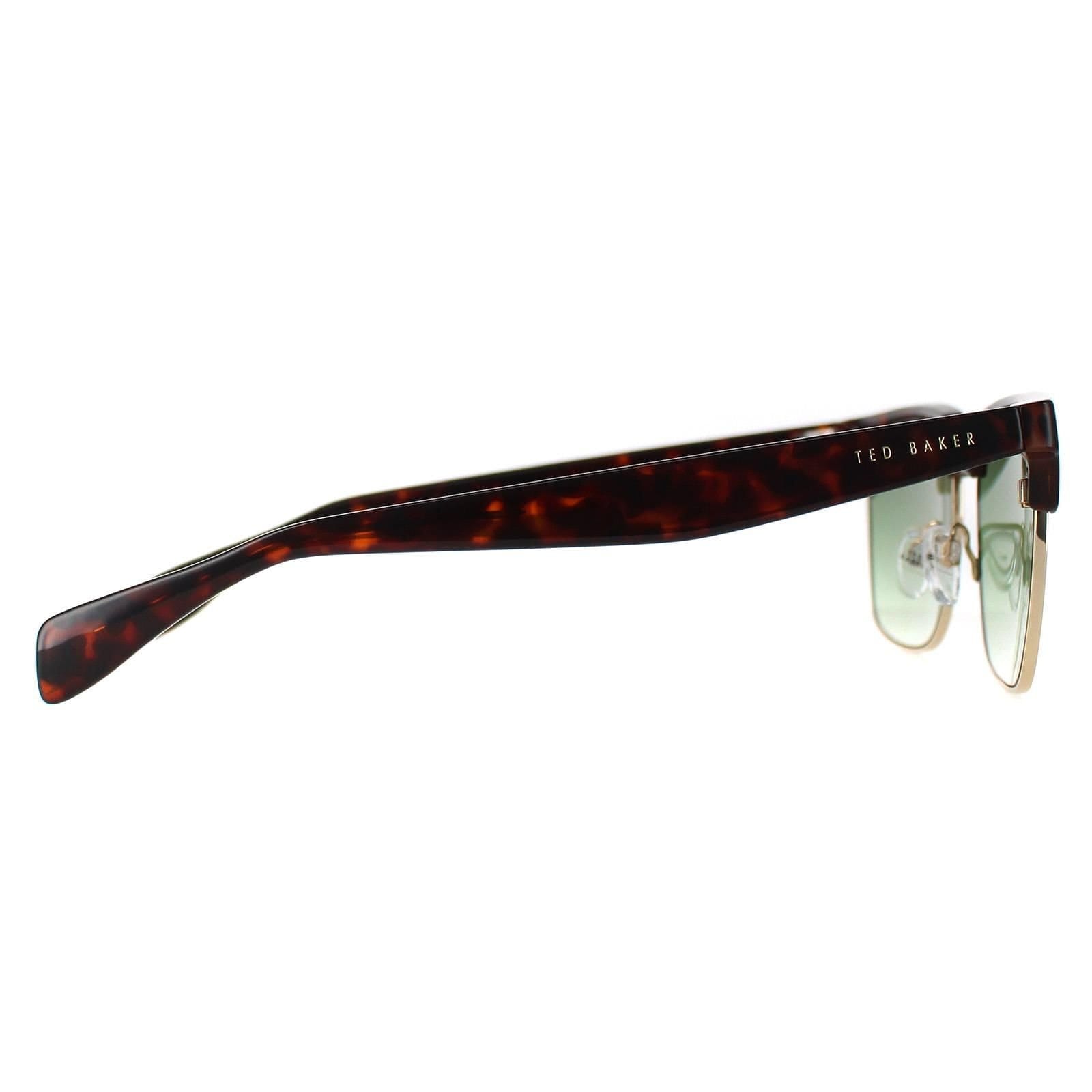 Ted Baker Ted Baker Men's Semi Rimless Dark Demi Green Gradient TB1681 Floyd in Brown - 4