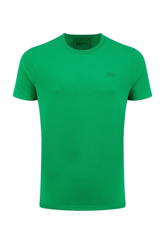 Weird Fish Weird Fish Men's Hooked Branded T-Shirt in Bright Green - 2