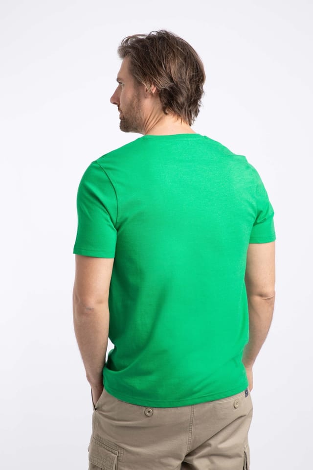 Weird Fish Weird Fish Men's Hooked Branded T-Shirt in Bright Green - 3