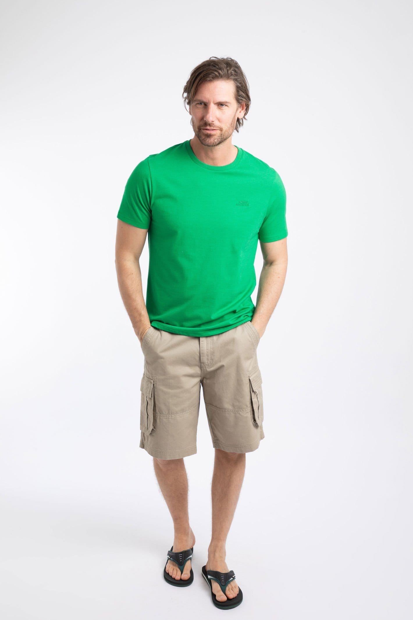 Weird Fish Weird Fish Men's Hooked Branded T-Shirt in Bright Green - 4