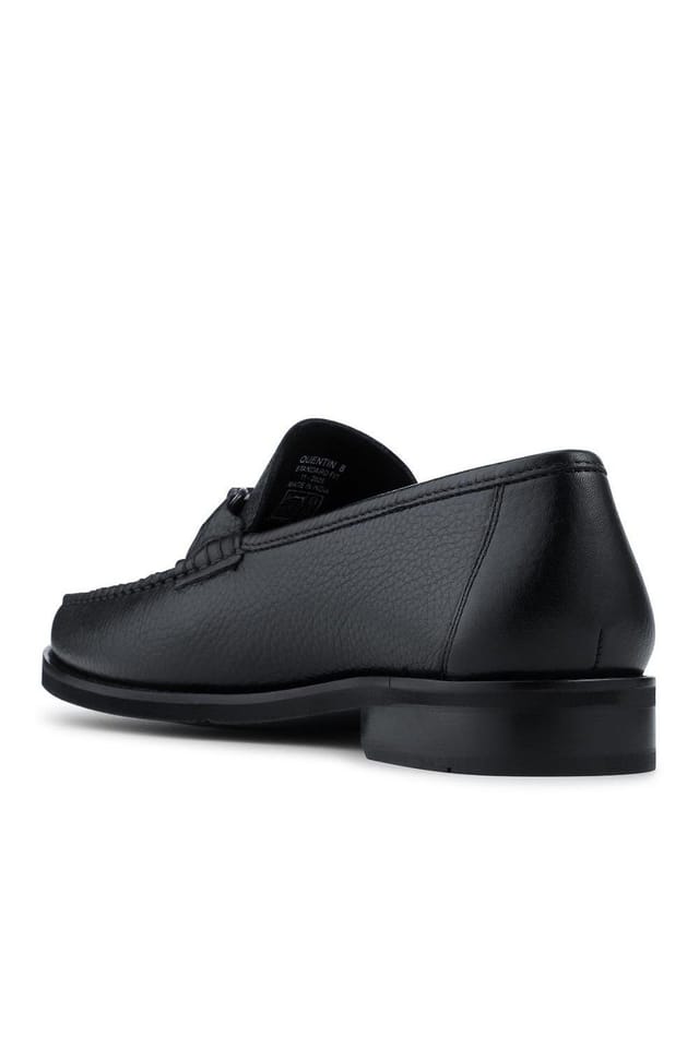 Jones Bootmaker Jones Bootmaker Men's Quentin All Leather Smart Loafers in Black - 3