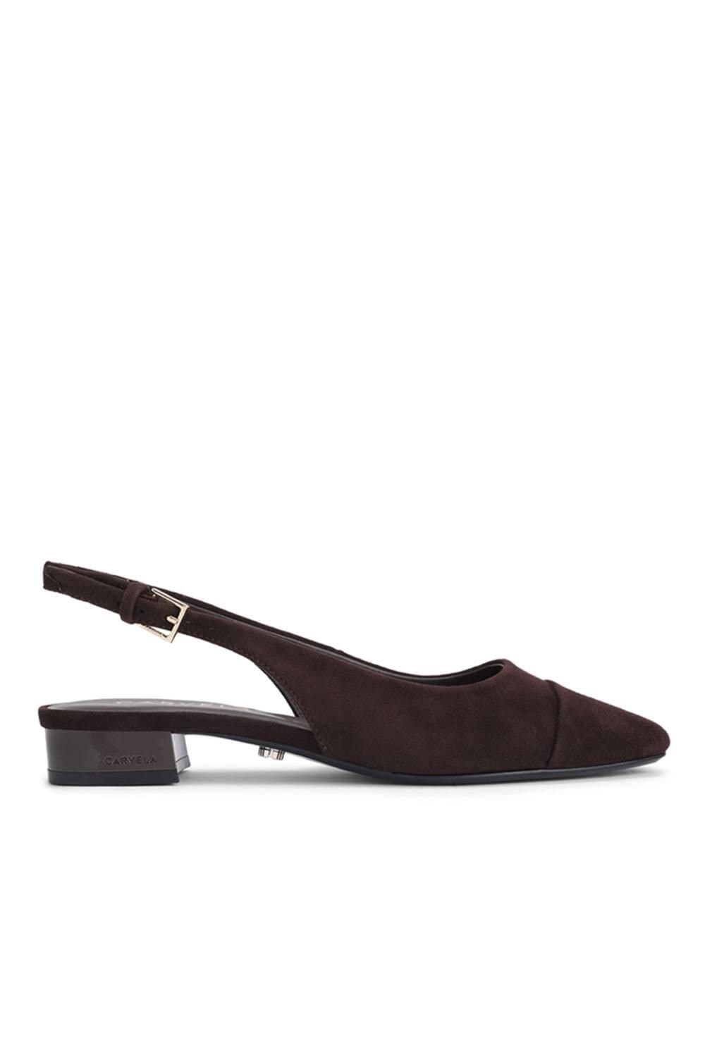Carvela Carvela Women's 'Amelia' Suede Flats in Dark Brown