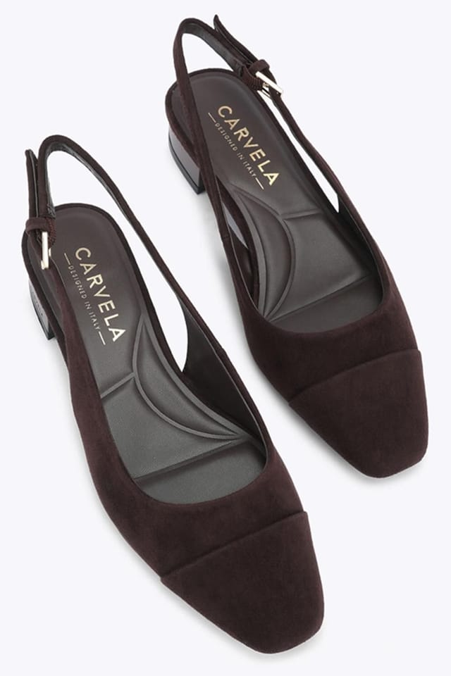 Carvela Carvela Women's 'Amelia' Suede Flats in Dark Brown - 2
