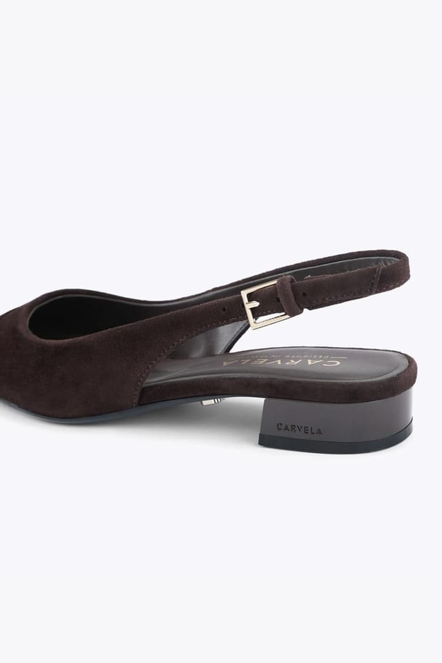 Carvela Carvela Women's 'Amelia' Suede Flats in Dark Brown - 3