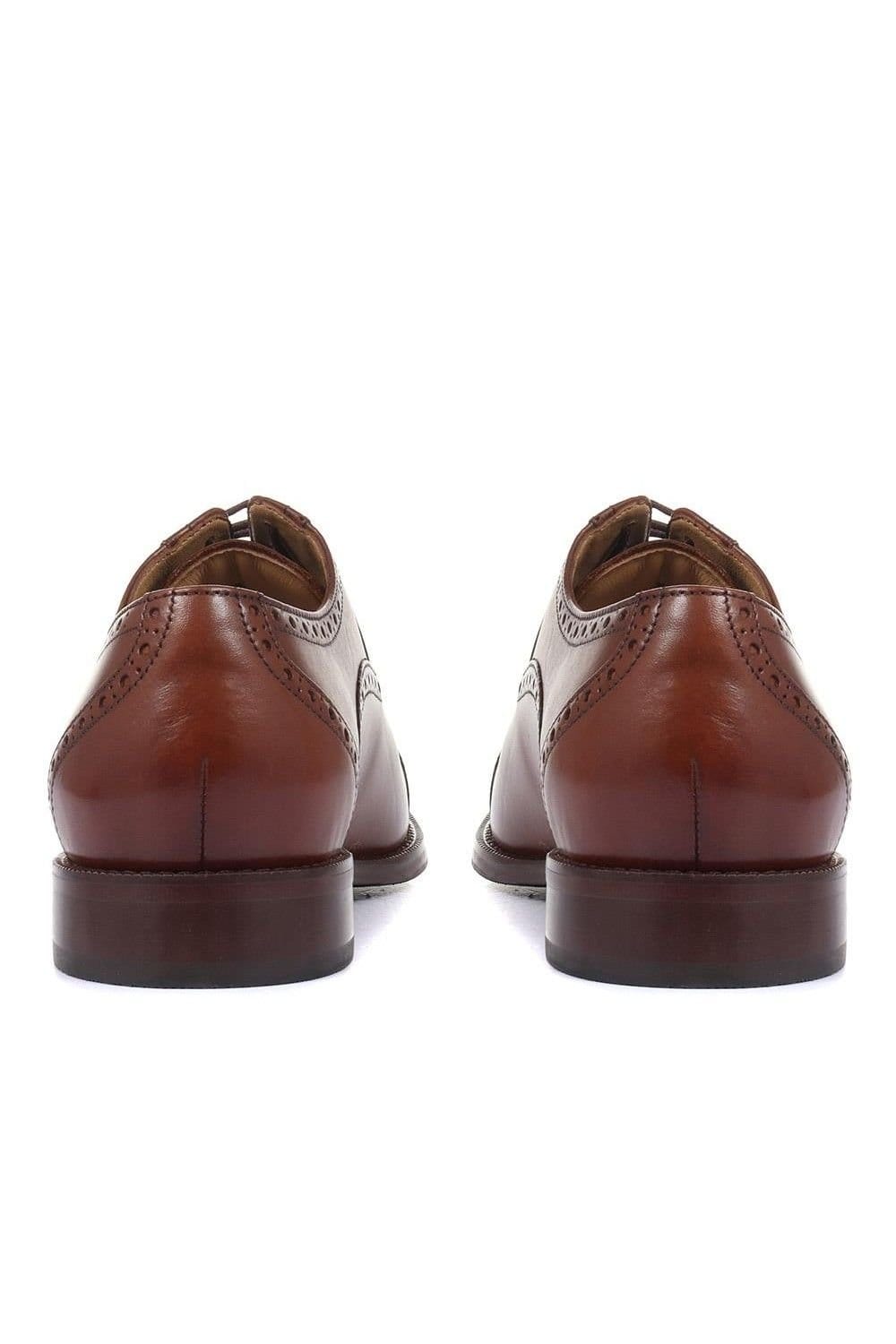 Jones Bootmaker Jones Bootmaker Men's Maynard Leather Oxford Brogues in Light Brown - 4