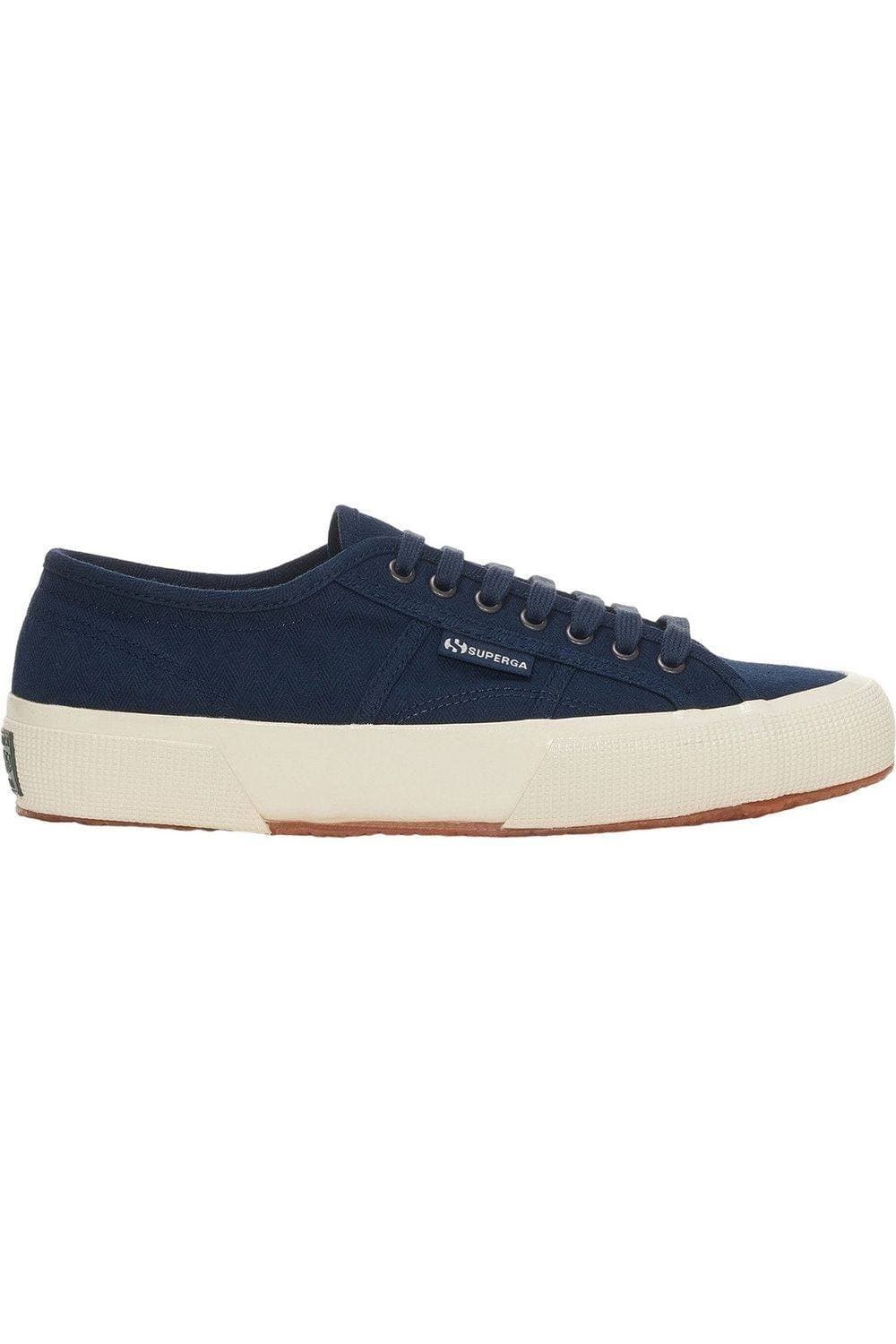 Superga Superga Men's 2750 Herringbone Trainers in Mid Navy