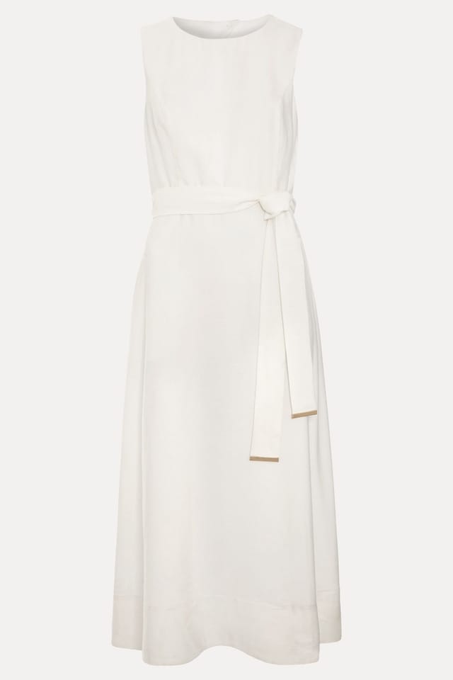 Phase Eight Phase Eight Women's Marta Tie Belt Midi Dress in Off-White - 2