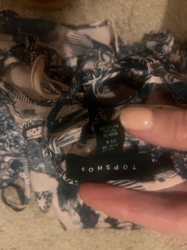 Topshop Topshop Satin Slip Dress – Size 10 – Beautiful Print – Excellent Condition