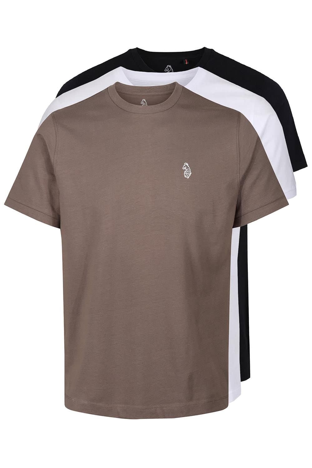 Luke 1977 Luke 1977 Men's Johnys 3 Pack T-Shirt in Light Brown