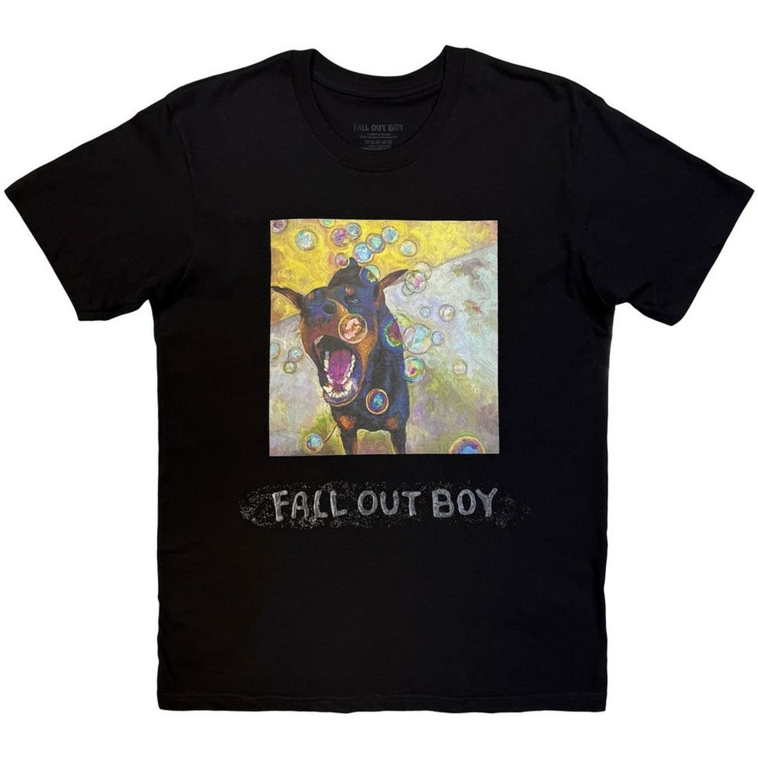Fall Out Boy Fall Out Boy Men's Dog Painting T-Shirt in Black