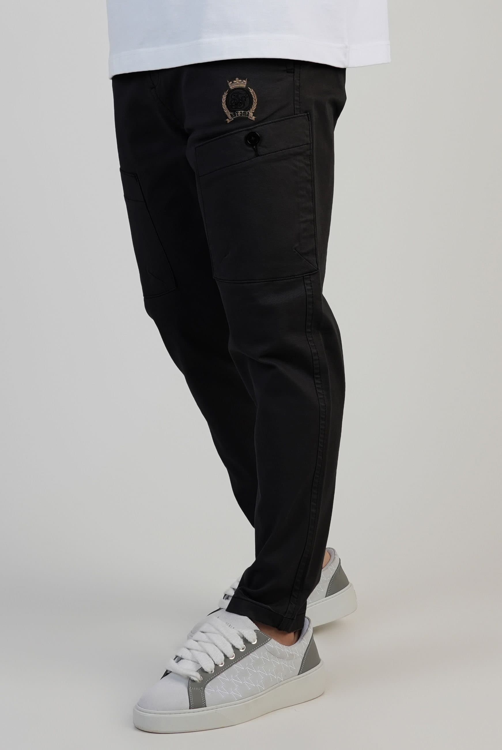 SikSilk SikSilk Men's Smart Cargos in Black