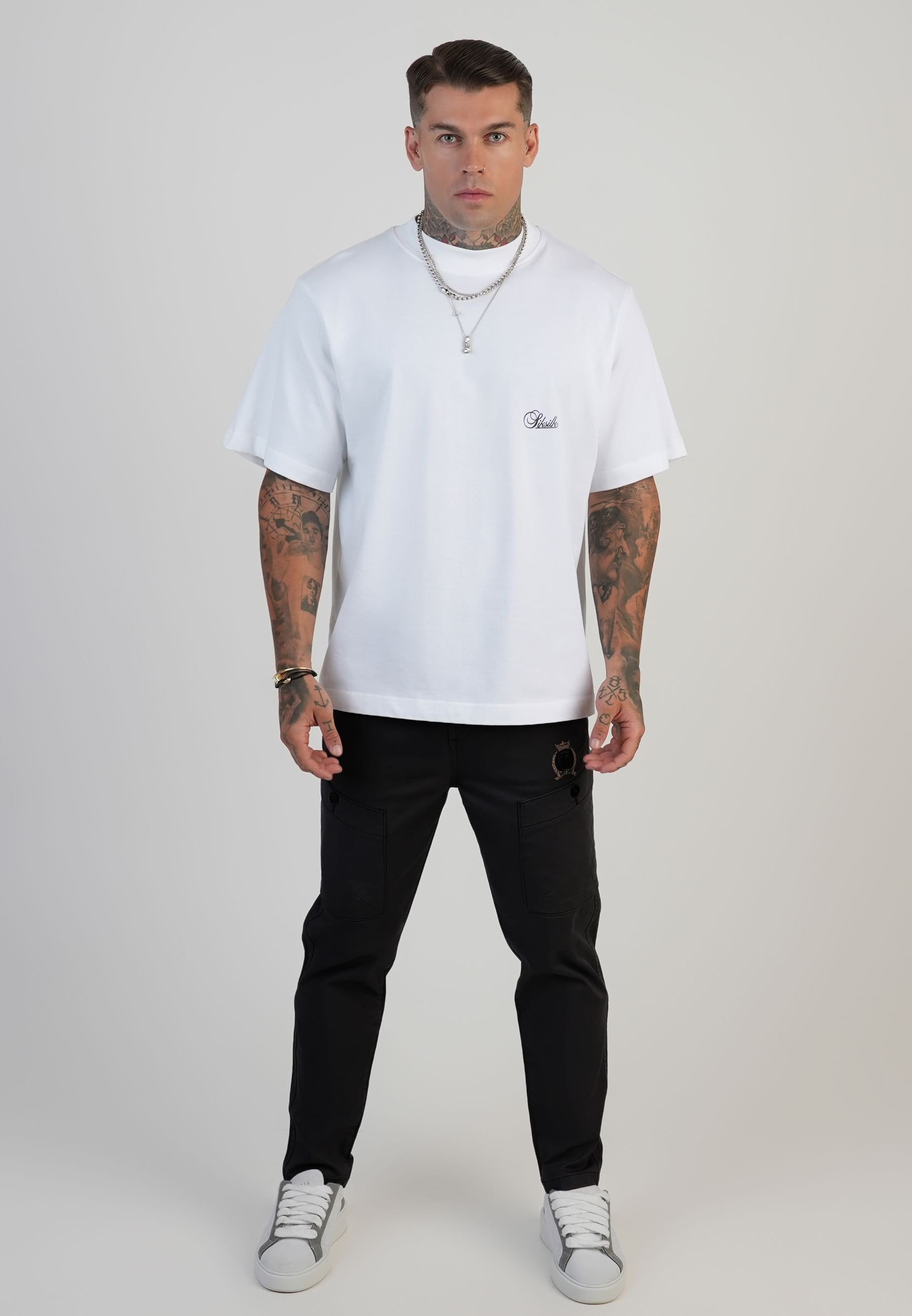 SikSilk SikSilk Men's Smart Cargos in Black - 4