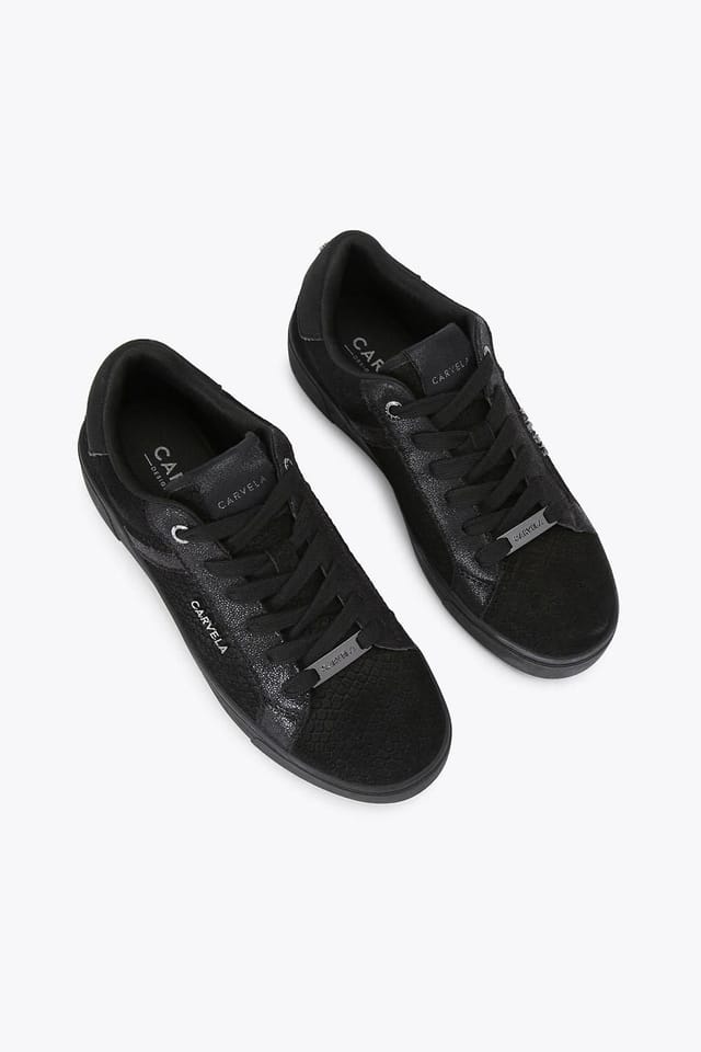 Carvela Carvela Women's 'Daze' Leather Trainers in Black - 2