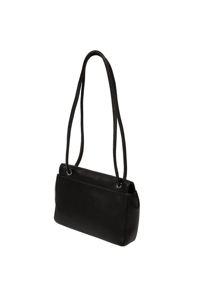 Pure Luxuries London Pure Luxuries London Women's 'Elka' Leather Evening Bag in Black - 2