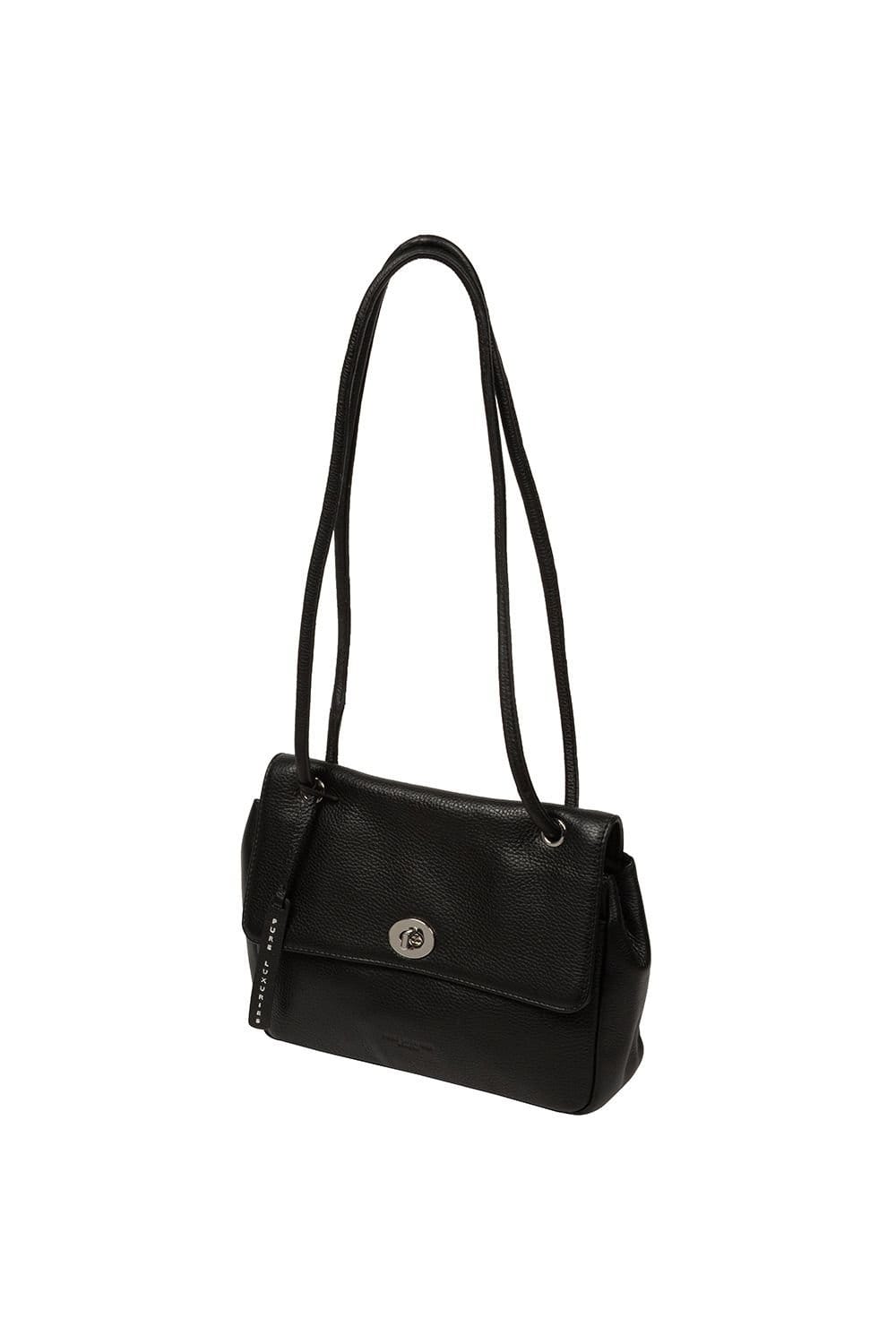Pure Luxuries London Pure Luxuries London Women's 'Elka' Leather Evening Bag in Black - 4