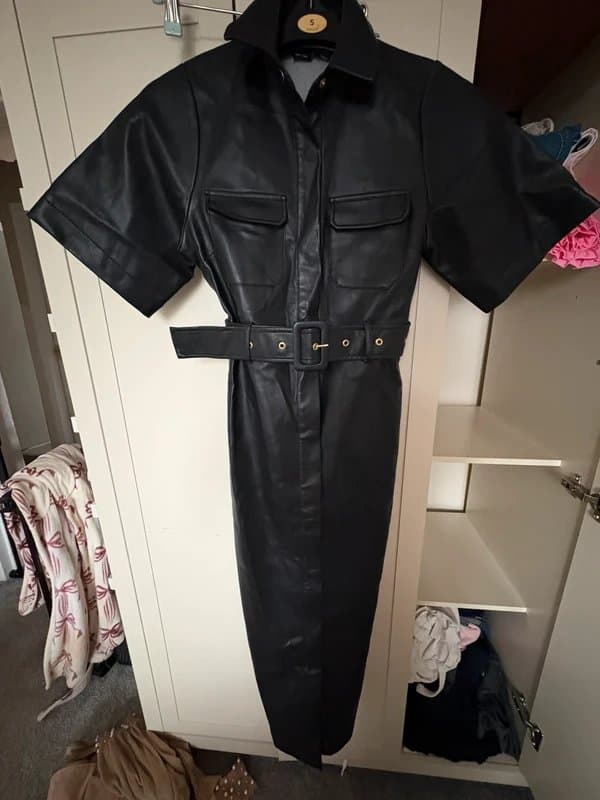 ASOS Design Leather dress.