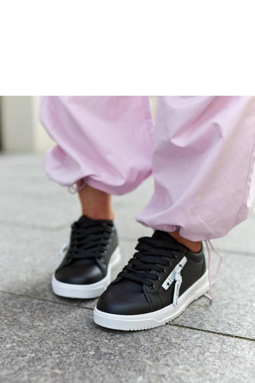 Love Lace Love Lace Women's Sport Shoes Brecht Black Low Cut Rubber Sole - 4