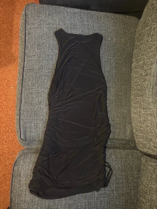New Look Black ruched dress