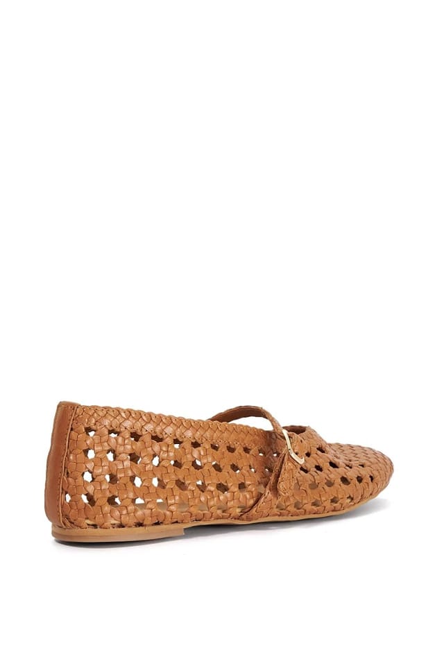 Dune London Dune London Women's 'Hazella' Leather Mary Janes in Brown - 3