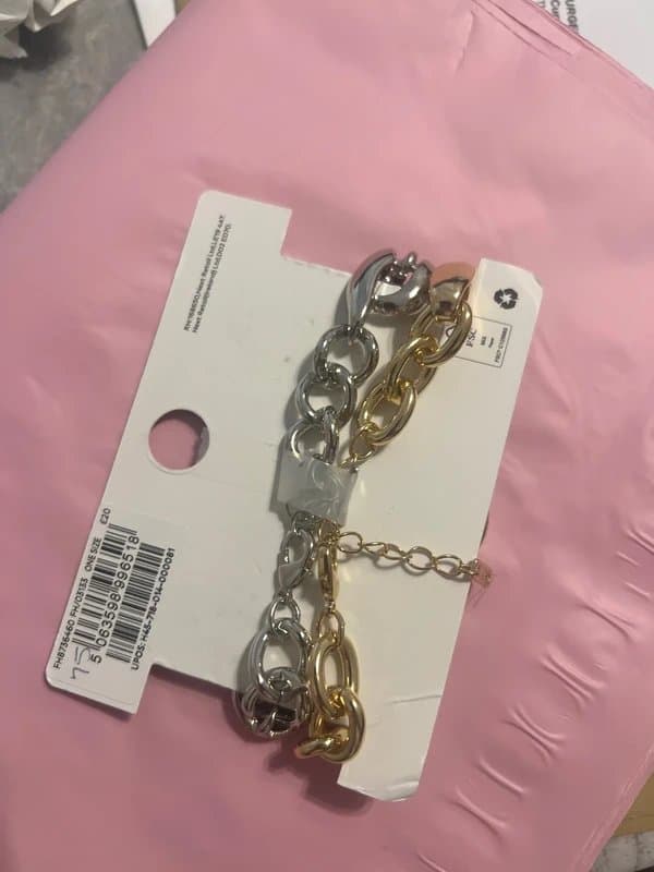 Next Next Silver and Gold Bracelet Set