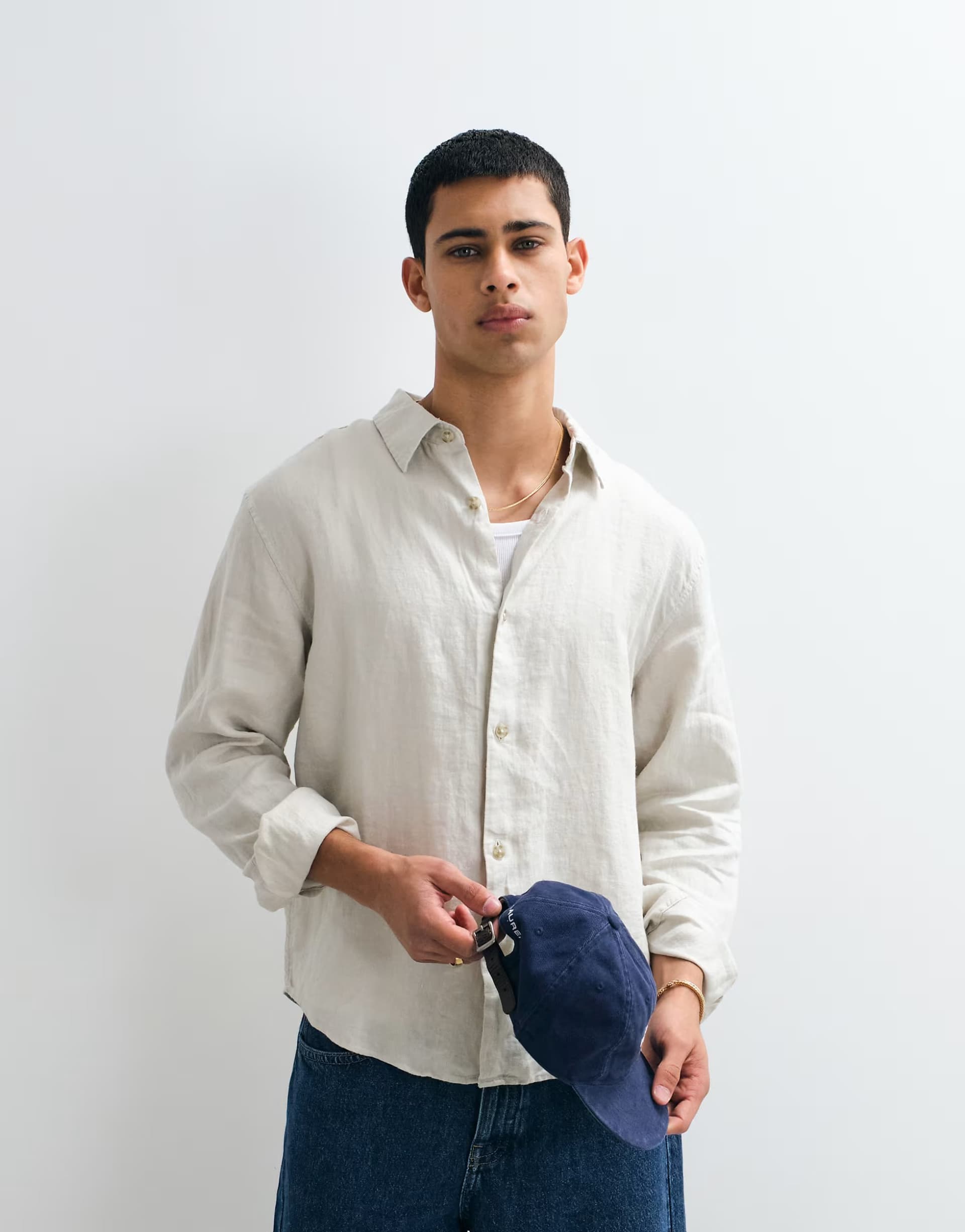 ASOS GAP linen shirt in beige