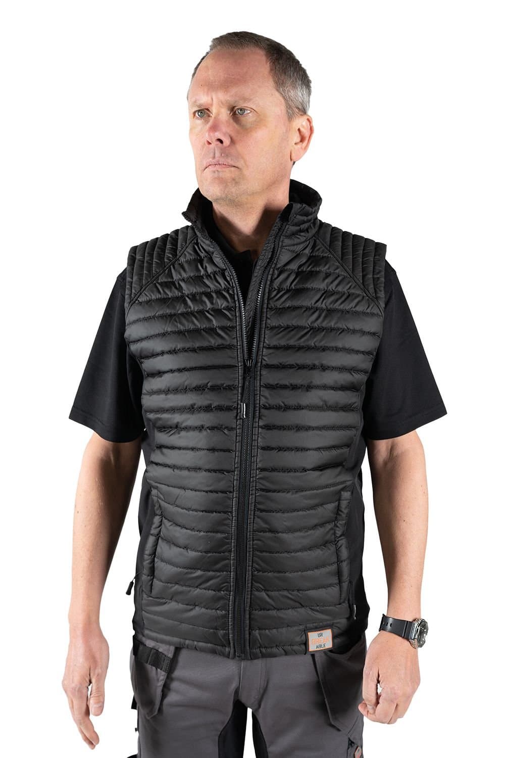 Unbreakable Unbreakable Men's Rutland Water Resistant Padded Gilets in Black