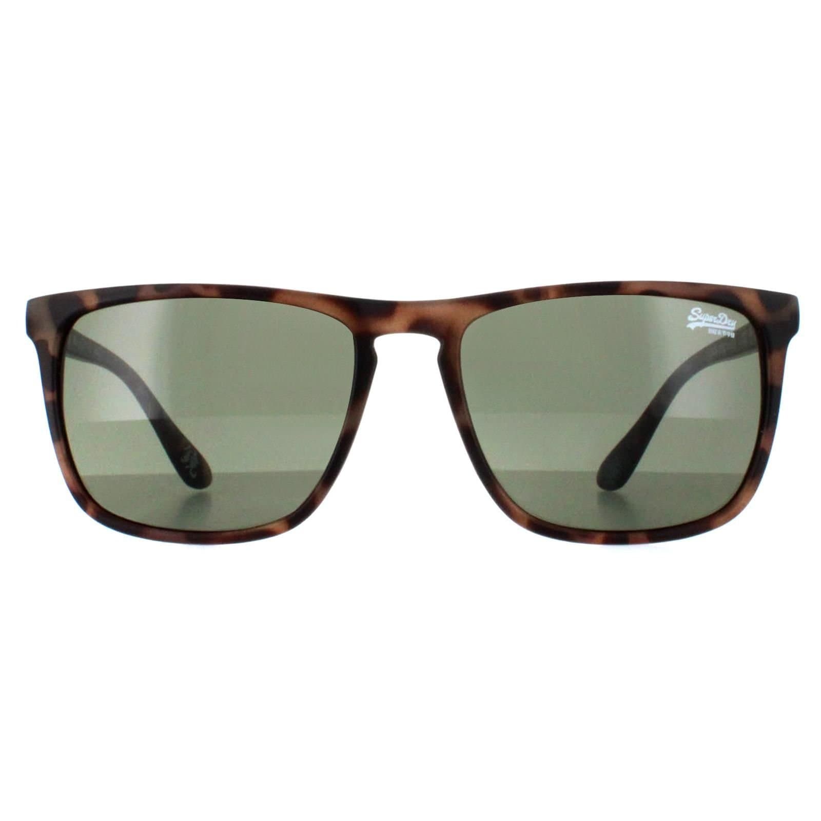 Superdry Superdry Men's Rectangle Satin Spotted Havana Green Shockwave in Brown