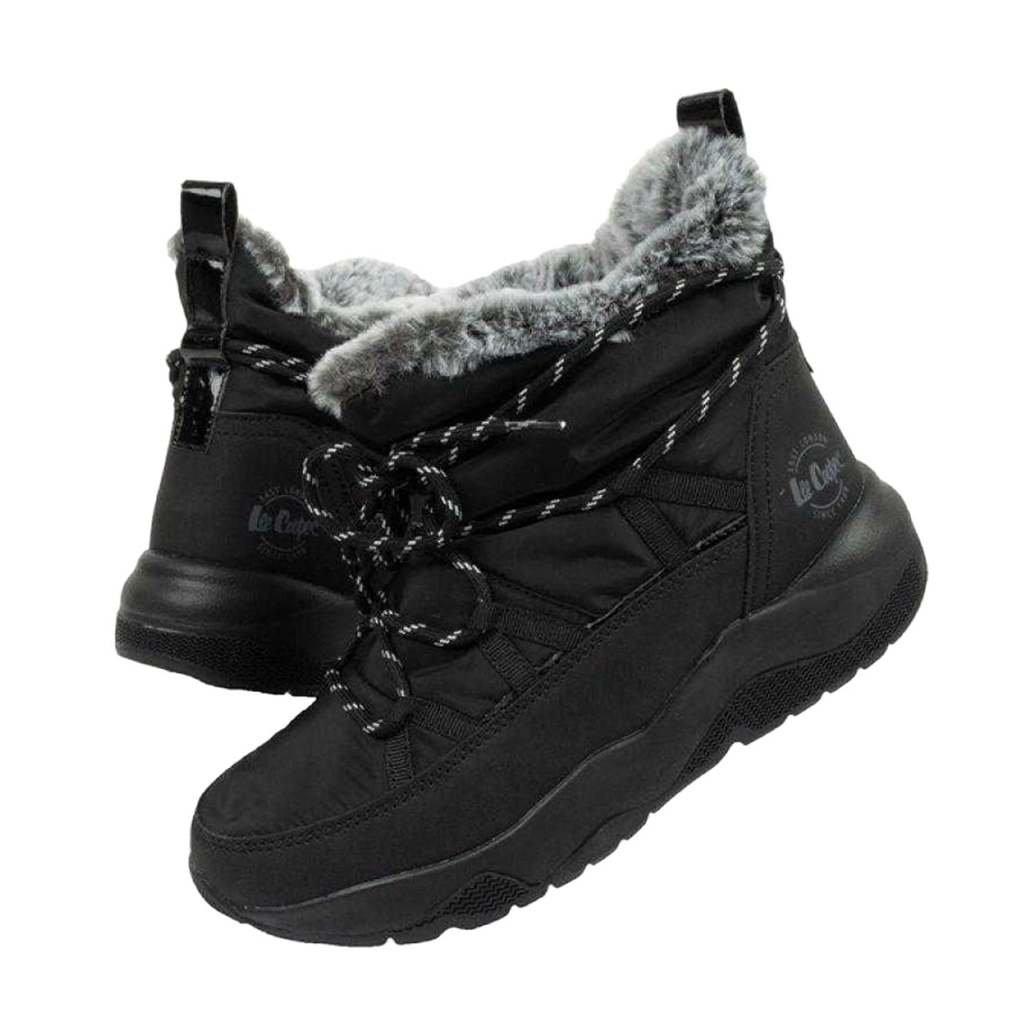 Lee Cooper Lee Cooper Women's Leather Snow Boots in Black - 4
