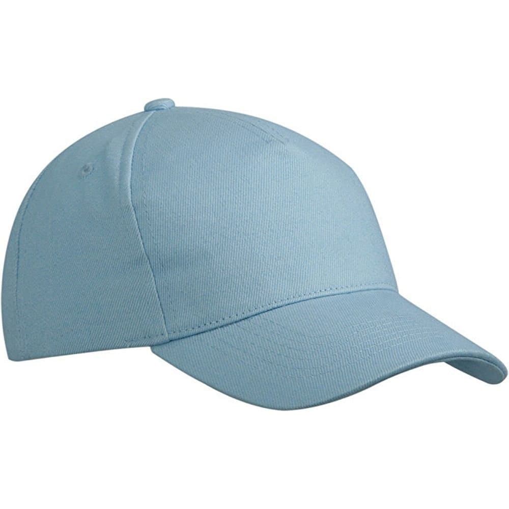 Myrtle Beach Myrtle Beach Men's 5 Panel Heavy Brushed Cotton Cap in Light Blue