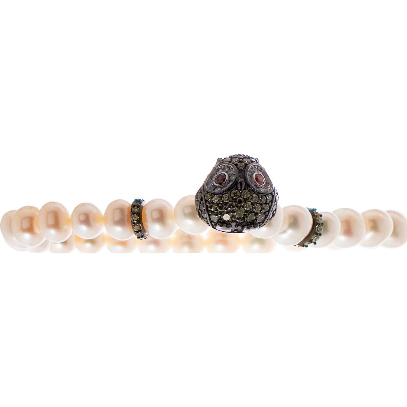 Lancaster Lancaster Pink Pearl Owl Bracelet for Women