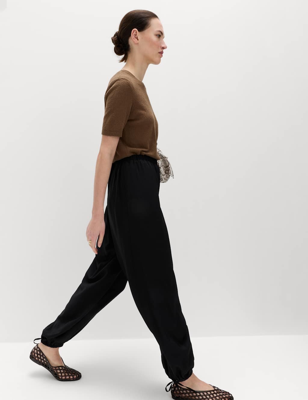 Marks & Spencer M&S Balloon Trousers Black - 2