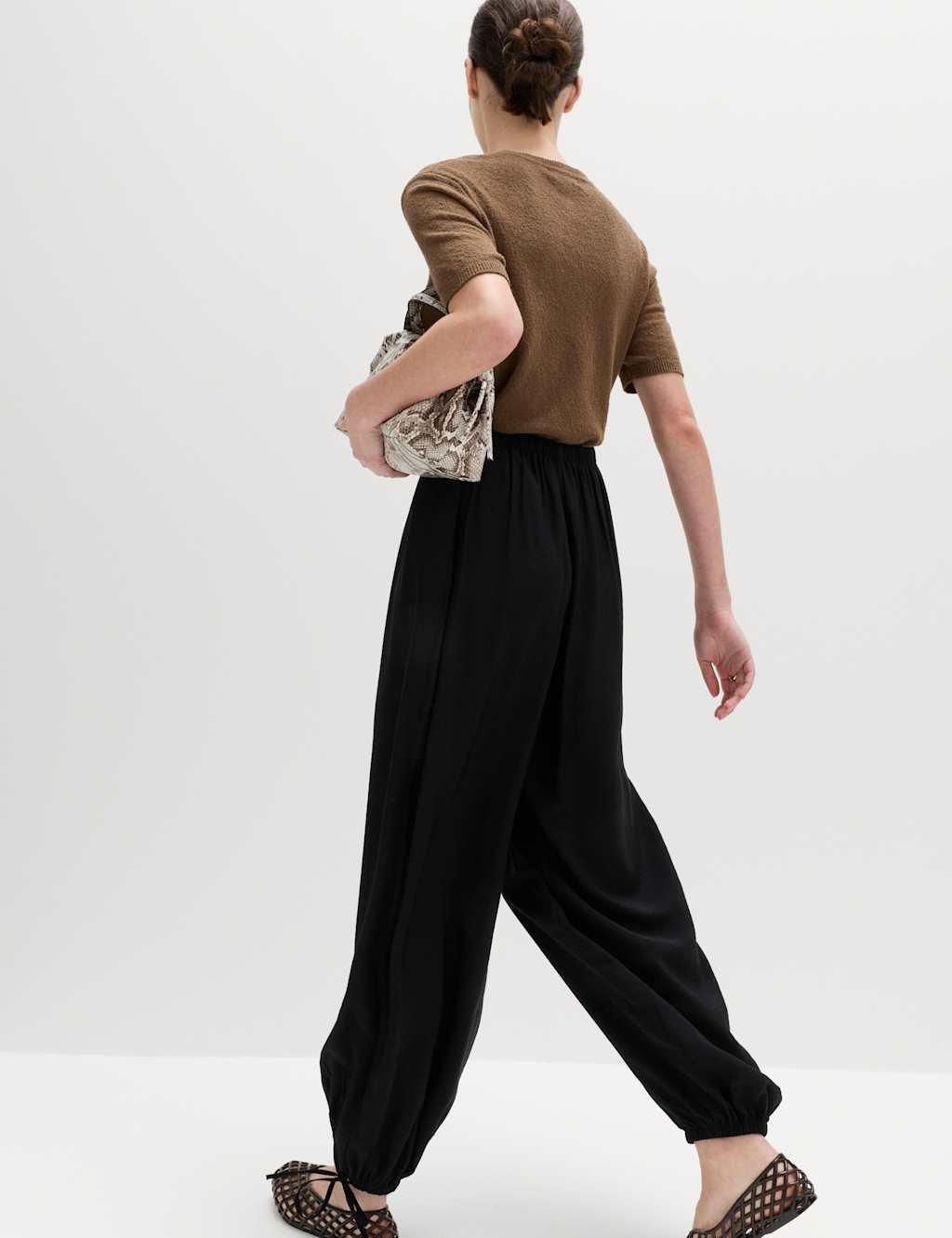 Marks & Spencer M&S Balloon Trousers Black - 3