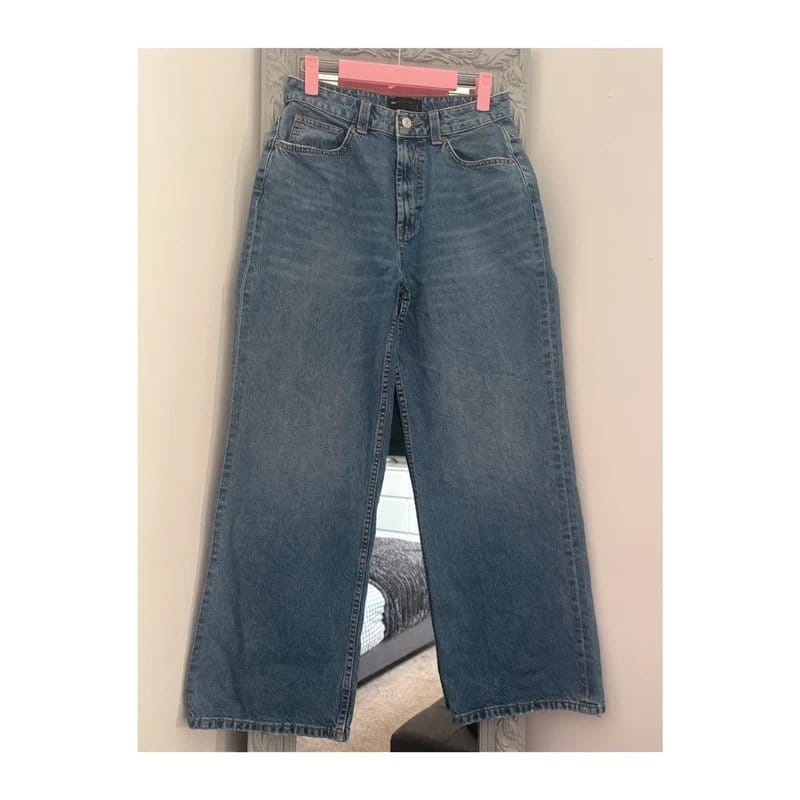 ASOS Light Blue Wide Leg Denim Jeans