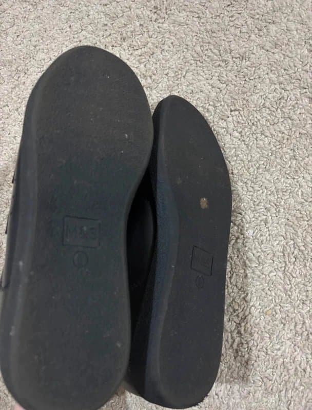 Marks & Spencer M&S black leather shoes size 6